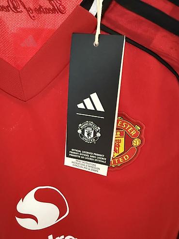 Kişi geyimləri: Futbolka, Adidas, S, rəng - Qırmızı — 4