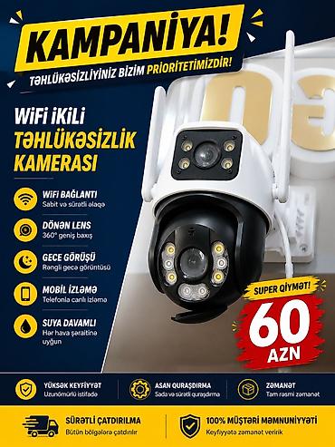 pulsuz video cat: WiFi ikili təhlükəsizlik kamerası - WiFi bağlantı: sabit və sürətli — 1