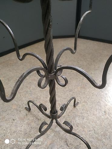 Подсвечники: Кованый подсвечник, ручная работа. Высота 52 см. Ширина 42 см — 3