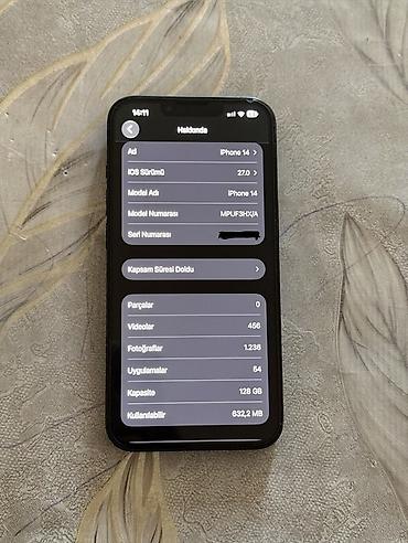 iphone x 2 ci el: IPhone 14, 128 GB, Midnight, Face ID — 7