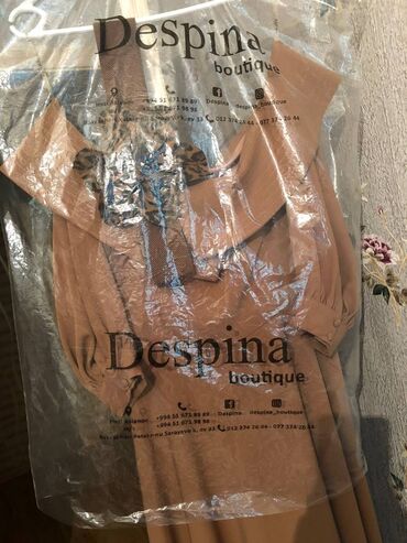 Kokteyl donlar: Ziyafet geyimi, qəhvəyi rəng 40 razmer, bir dəfə toya geyinilibdemek — 5