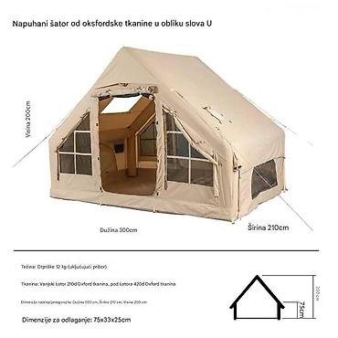 Oprema za kampovanje: Naduvni šator od oksfordske tkanine sa elektricnom pumpom Glavne — 2