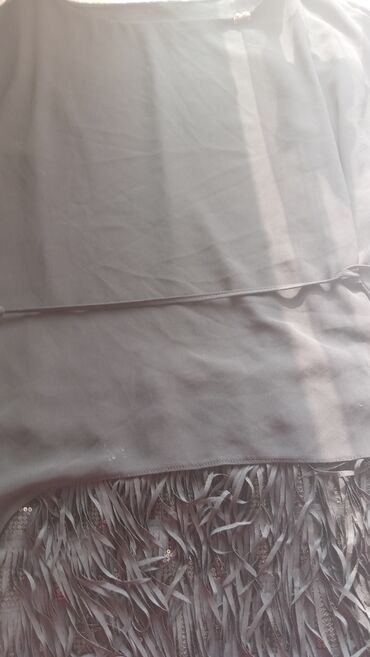 Köynək və bluzalar: Qara rəngdə şık tunika/kofta - Dizayn: Yuxarı hissəsi hamar parça — 4