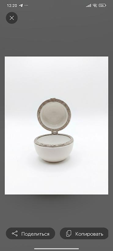 Mücrülər: Porcelan dekorativ qutu – gül detallı - Material: yüksək keyfiyyətli — 2
