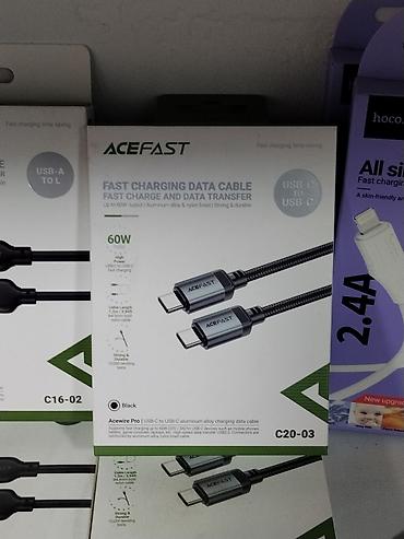 Кабель Acefast C20-03 USB‑C to USB‑C - Быстрая зарядка и передача