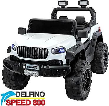 Dečiji električni automobili: Dvosed Džip na akumulator Delfino SPEED 800 4x4 – Beli Šifra — 11