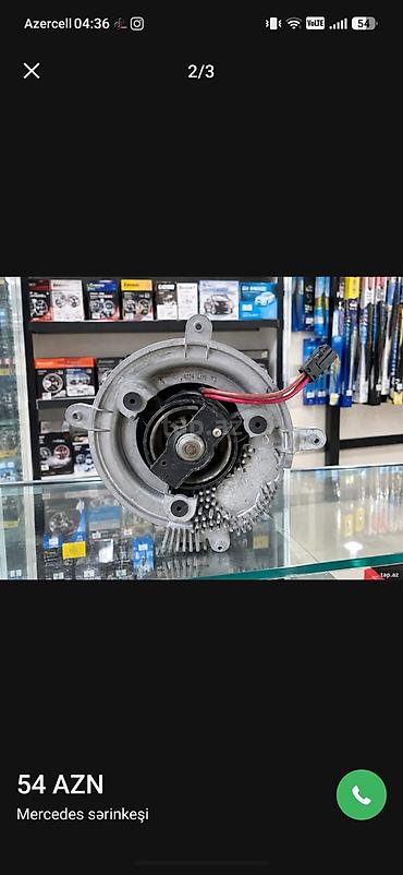 idman rezini: 🚗 avtomobil üçün peçka ventilyatoru satılır! 🔧 Keyfiyyətli və işlək — 3