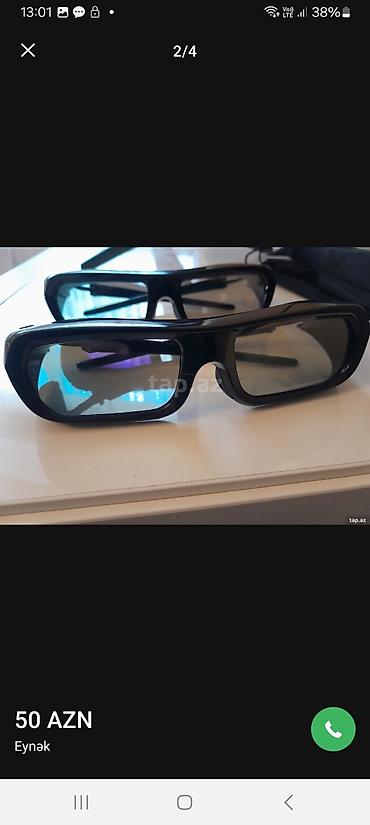 Aksesuarlar: Məhsul: Sony 3D aktiv eynəklər (2 ədəd) - Brend: Sony - Növ: Aktiv 3D — 1