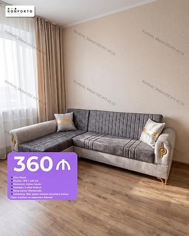 Künc divan – Konforto Mebel - Ölçülər: 260 x 160 sm - Mexanizm