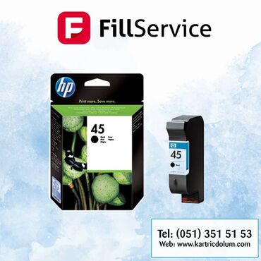 desk: HP 45 (51645) 🔷Yeni və originaldır. 🔷Uyğunluq: HP Desk Jet 1280