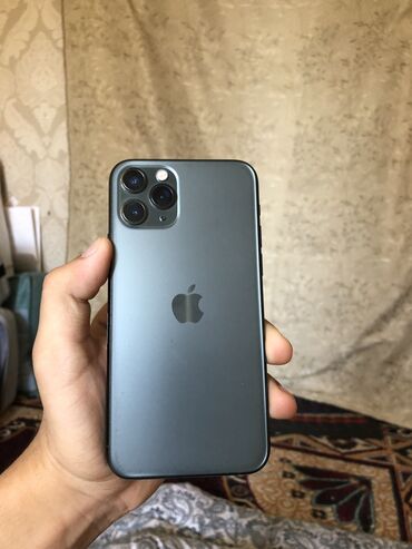 охладитель телефона: IPhone 11 Pro, Новый, 256 ГБ, Зеленый, Зарядное устройство, Защитное стекло, Чехол, 72 %