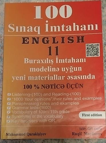 Testlər: Məhsul: “100 Sınaq İmtahanı – English 11” (First edition) hazırlıq — 1