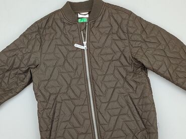brązowe skórzane spodnie: Демісезонна куртка, 8 р., 122-128 см, стан - Хороший