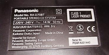 fame digital amp 1500: Panasonic RX-D70BT (Portable Stereo CD System) U pitanju je moderan i — 4