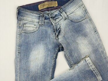 spodnie dresowe z prostą nogawką: Jeans, Stradivarius, S (EU 36), condition - Fair