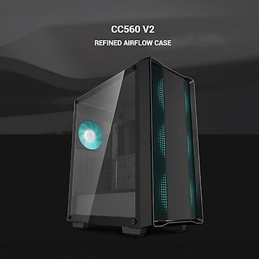 pc ana plata: DeepCool CC560 V2 – Refined Airflow Case - Mid-tower PC korpusu - — 1