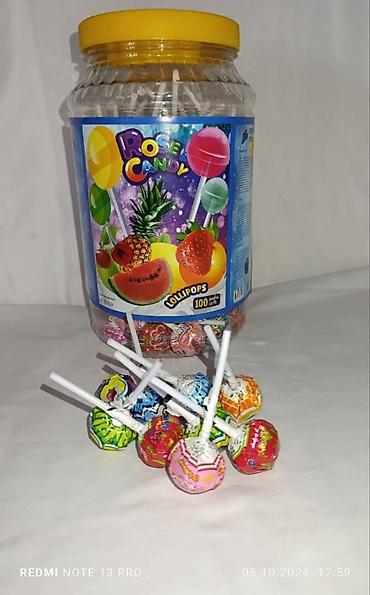 Кондитерские изделия, сладости: Оптом 1) Макарон-леденцы на палочке, Navroz. - Формат: разноцветные — 5