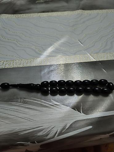 dini hediyyeler: Qara misbaha – klassik dizayn - Material: qara rəngli, parlaq səthli — 3
