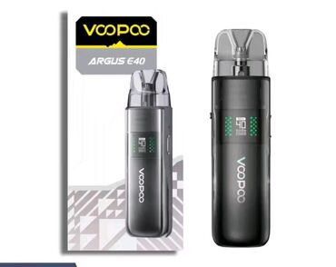 Qəlyan, vayp və aksesuarları: VOOPOO ARGUS E40 pod sistemi,👉Bağli Salafan Qutuda +30ml.salt,və ya — 1