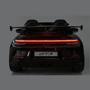 dron igracka za decu: Dečiji električni automobil Porsche 911 GT3 – crni, dvosedi, 24V - — 4
