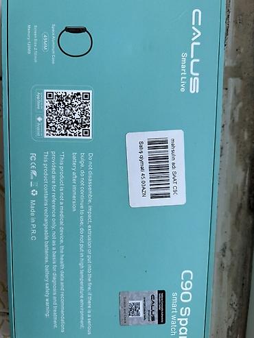 Smart saatlar: CALUS C90 Spark ağıllı saat - Ekran: 2.0 inch, 49 mm kvadrat displey — 8
