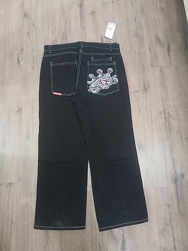 одежда для мужчин: Мужские джинсы, 2XL, Новый, цвет - Черный, Самовывоз — 1
