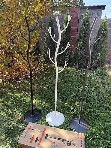 Вешалки: Напольная вешалка «Дерево» (металл) - Дизайн: ствол с ветвями — 2