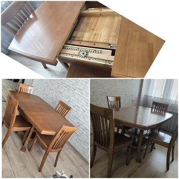 Masa və oturacaq dəstləri: Qonaq otağı üçün, İşlənmiş, Açılan, Kvadrat masa