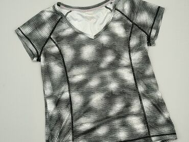 czarne t shirty w serek damskie: T-shirt, Crivit Sports, M, stan - Bardzo dobry