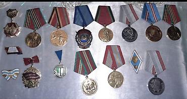 gips fiqurlar: Sovet dövrünə aid müxtəlif orden və medallar toplusu - Tematikası — 1