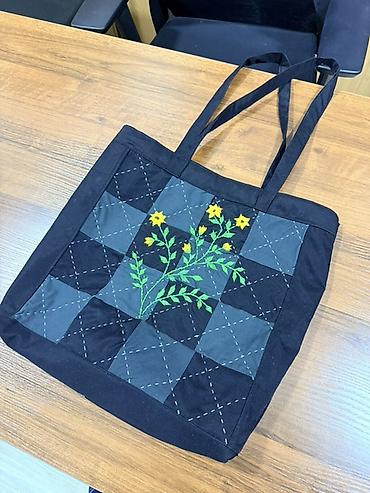 Другие сумки: Хендмейд сумки с вышивкой и аппликациями - Материалы: плотный — 2