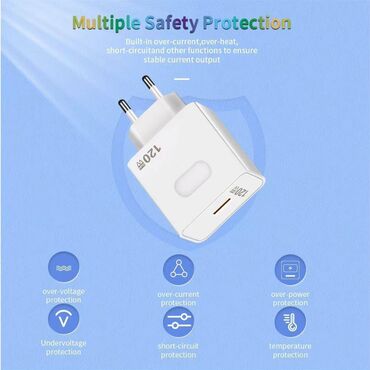 Punjači: Super Brzi USB adapter GaN punjač mobilnog telefona 120W. Dodatna — 8