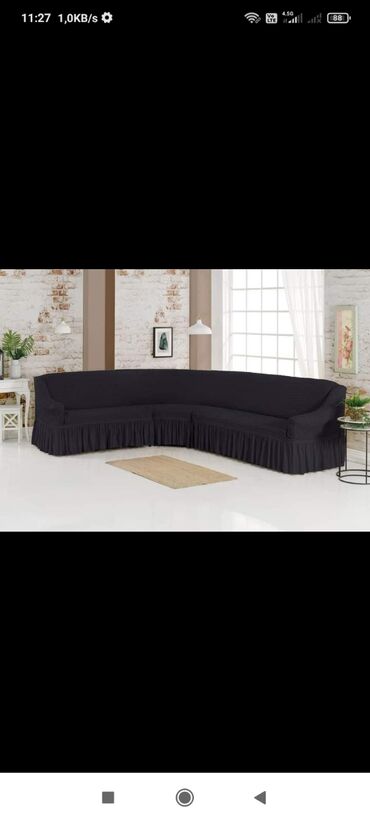 Другой текстиль: Угловой диван чихол Жатка кочиства Товар из Турции 3 метр до 8 метр — 4