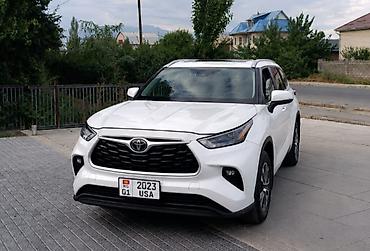 Toyota Highlander: 2023 г., 2.4 л, Автомат, Бензин, Кроссовер at lalafo.kg Toyota Highlander: 2023 г., 2.4 л, Автомат, Бензин, Кроссовер