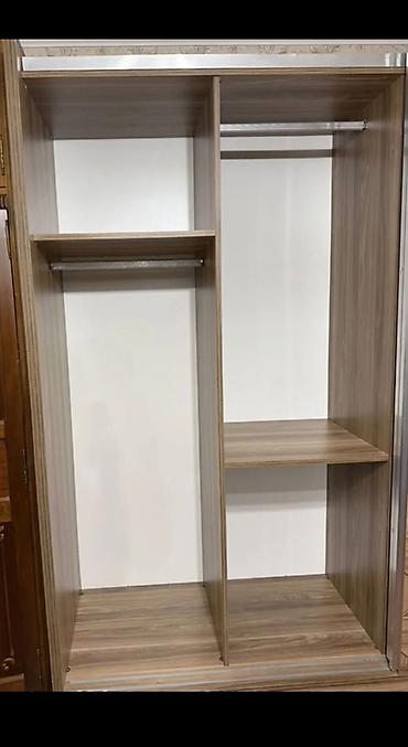 seyf skaf: Sürgülü qapılı geyim dolabı.Material: ağac teksturalı laminat (isti — 3