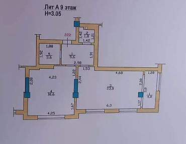 Продажа квартир: 1 комната, 60 м², Элитка, 9 этаж — 9