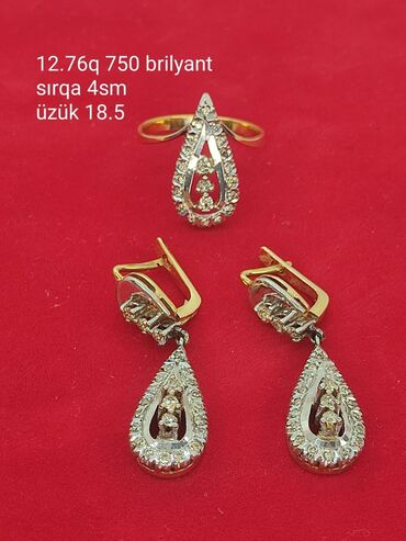 Zərgərlik dəstləri: Dəstə daxildir: Sırğa, Sarı qızıl, 585 Əyar -da lalafo.az — 53 Zərgərlik dəstləri: Dəstə daxildir: Sırğa, Sarı qızıl, 585 Əyar — 53