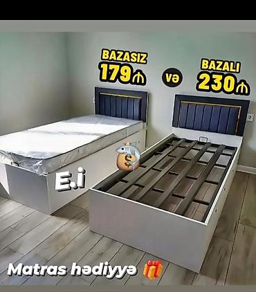 iki: Yeni, Təknəfərlik çarpayı, Bazasız, Matras ilə — 1