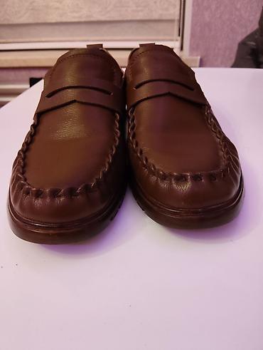 smok pen: Kişi mokasinləri – qəhvəyi rəng - Model: slip-on mokasin, klassik — 7