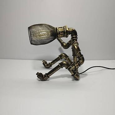 Декоративные настольные светильники: Лампы-скульптуры в стиле стимпанк/индастриал - Настольные светильники — 10