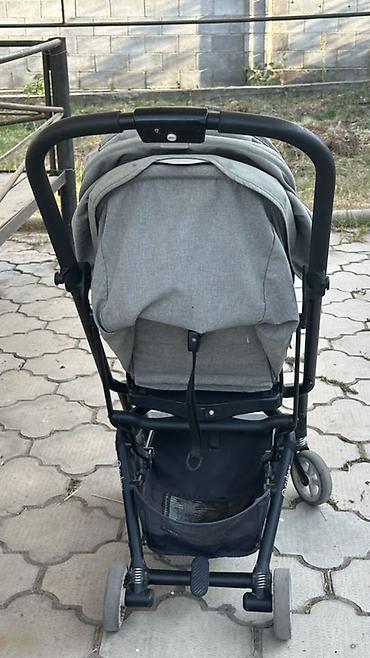детский электрический велосипед: Коляска, Cybex, цвет - Серебристый, Б/у — 10