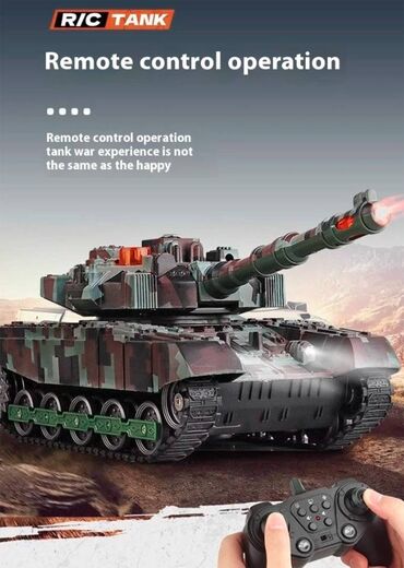 Ostalo: Nov RC tenk. Može da se kreće napred, nazad, levo. desno, da mu se — 3