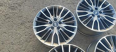 5 110: Литые Диски R 18 Hyundai, Комплект, отверстий - 5, Б/у — 4