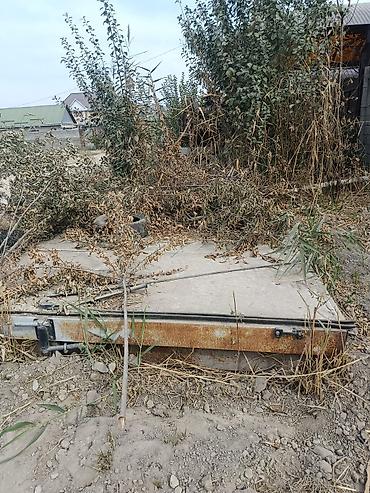 Жылма дарбазалар: Металлические откатные ворота с бетонной створкой/панелью - Тип — 2