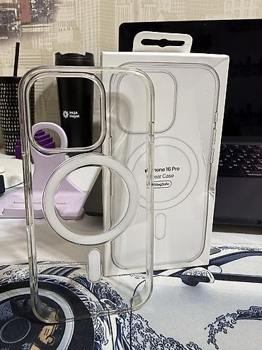 hile mobile: IPhone 16 pro clear magsafe case. Original apple ın kabrosudu. Ispace — 1