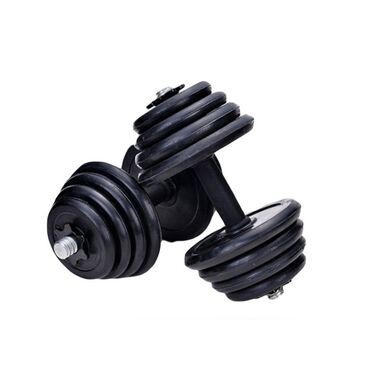 Маски, очки: Резиновые Гантели, Вес: 24 кг, Б/у