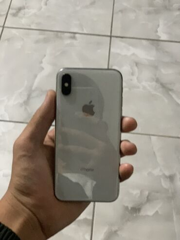айфон 10 цена в бишкеке 64 гб: IPhone X, 256 ГБ, Күмүш, Заряддоочу түзүлүш, Коргоочу айнек, Каптама, 100 %