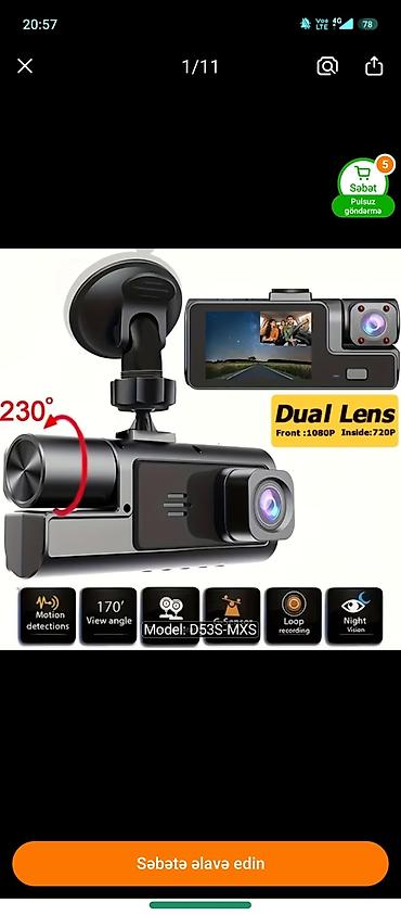 авто регистратор: Videoregistrator / avtomobil kamerası/ registrator Xüsusiyyətlər: - — 4