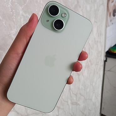iphone 14 ош: IPhone 15, Б/у, 512 ГБ, Зеленый, 89 % — 2