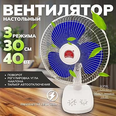 vintilyatır: Changli Crown FT 30A Masaüstü sərinkeş – 3 Sürətli 3 Pərli 40W . ❄️ — 2